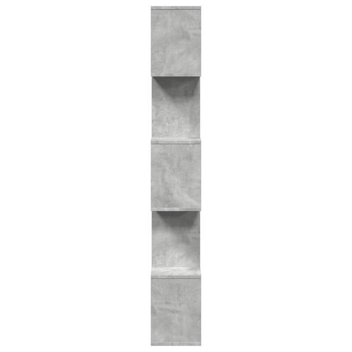 Étagère séparatrice de pièce à 5 niveaux gris béton 70x24x161cm - Photo n°6