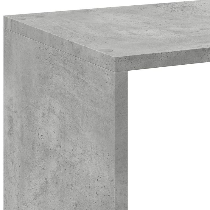 Étagère séparatrice de pièce gris béton 102x29x103,5 cm - Photo n°9