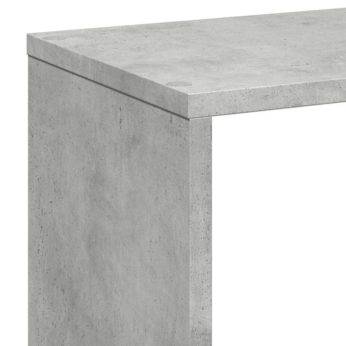 Étagère séparatrice de pièce gris béton 67x25x161,5 cm - Photo n°9