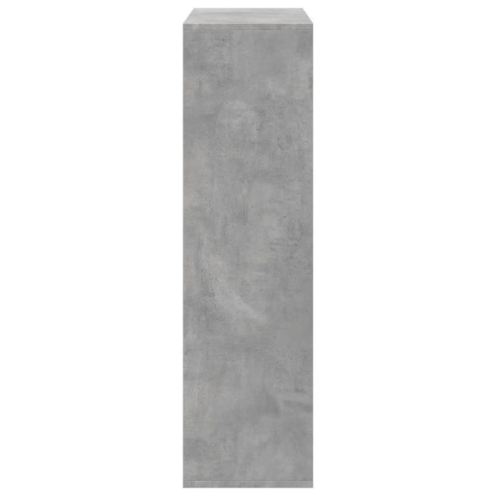 Étagère séparatrice de pièce gris béton 69,5x29x103,5 cm - Photo n°6