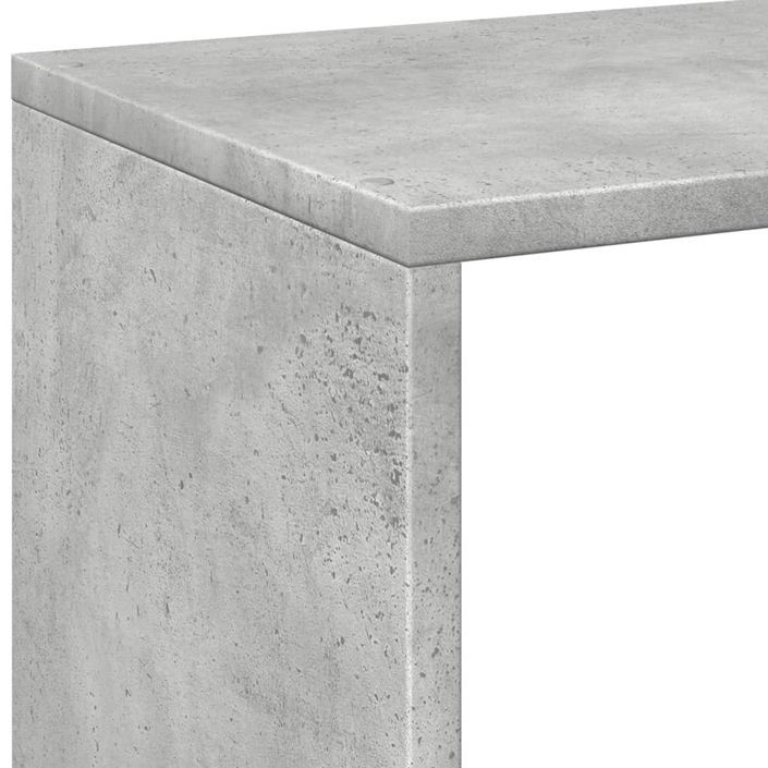 Étagère séparatrice de pièce gris béton 69,5x29x103,5 cm - Photo n°9