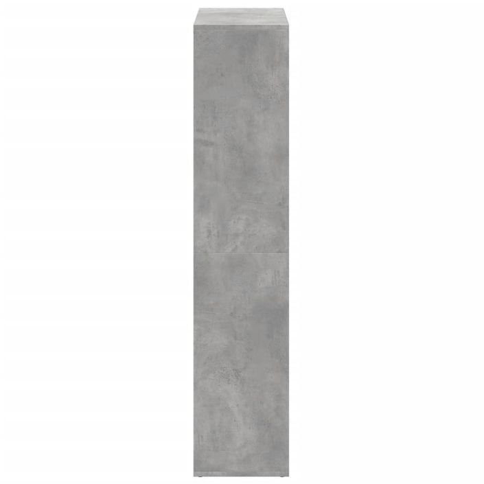 Étagère séparatrice de pièce gris béton 69,5x29x137,5 cm - Photo n°6