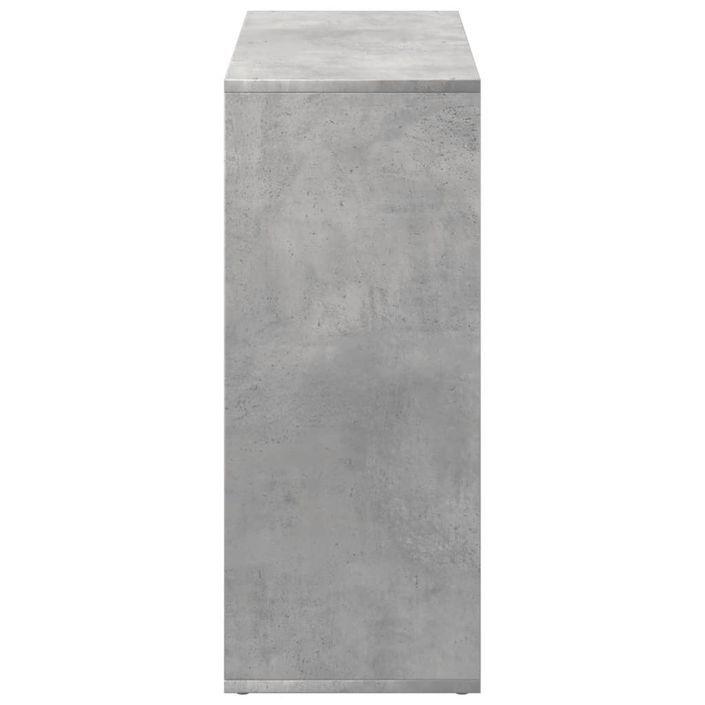 Étagère séparatrice de pièce gris béton 69,5x29x69,5 cm - Photo n°6