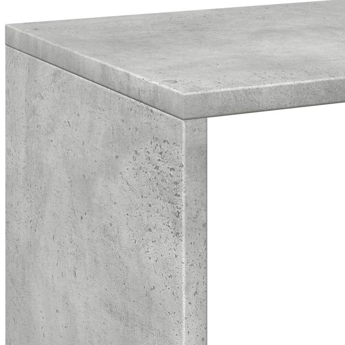 Étagère séparatrice de pièce gris béton 69,5x29x69,5 cm - Photo n°9