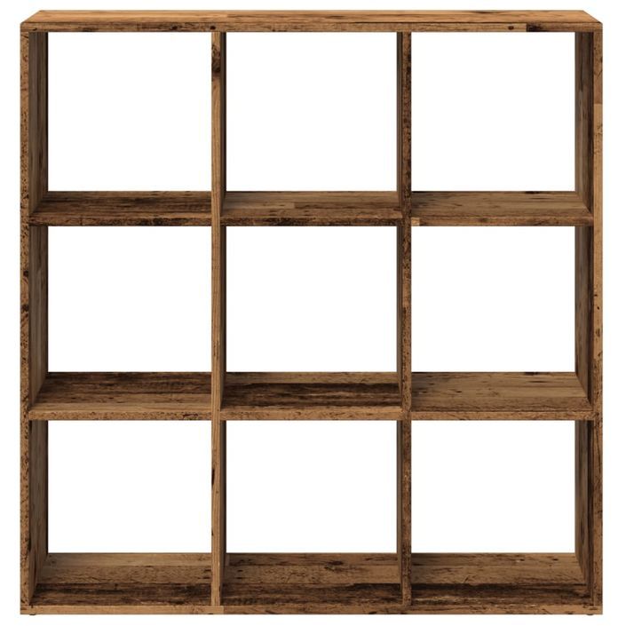 Étagère séparatrice de pièce vieux bois 102x29x103,5 cm - Photo n°5