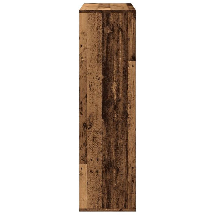 Étagère séparatrice de pièce vieux bois 69,5x29x103,5 cm - Photo n°6