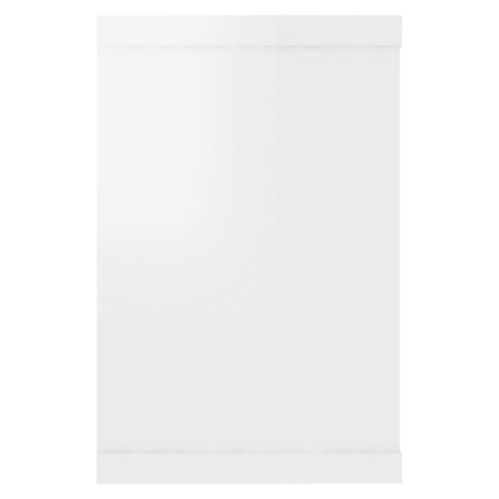 Étagères cube murales 4 pcs Blanc brillant 60x15x23cm - Photo n°6