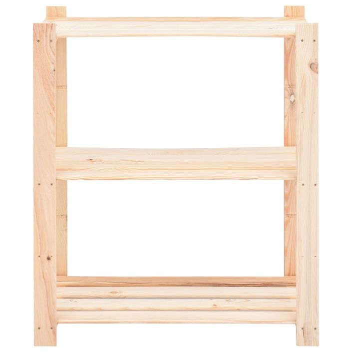 Étagères de rangement à 3 niveaux 10 pcs 80x38x90 cm Pin 150 kg - Photo n°4