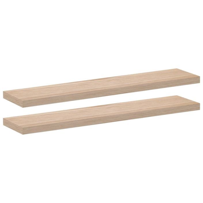 Étagères flottantes 2 pcs 110x23,5x4 cm bois d'ingénierie - Photo n°2