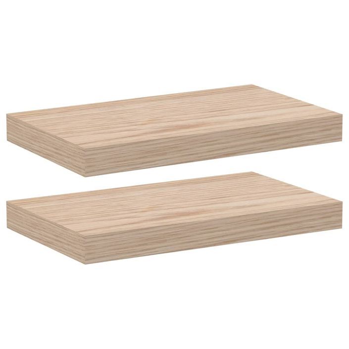 Étagères flottantes 2 pcs 40x23,5x4 cm bois d'ingénierie - Photo n°2