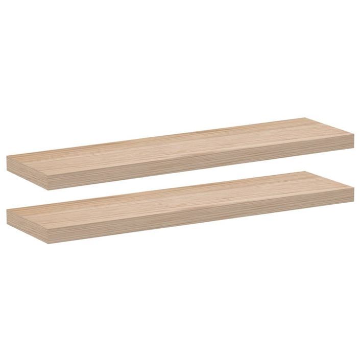 Étagères flottantes 2 pcs 90x23,5x4cm bois d'ingénierie - Photo n°2