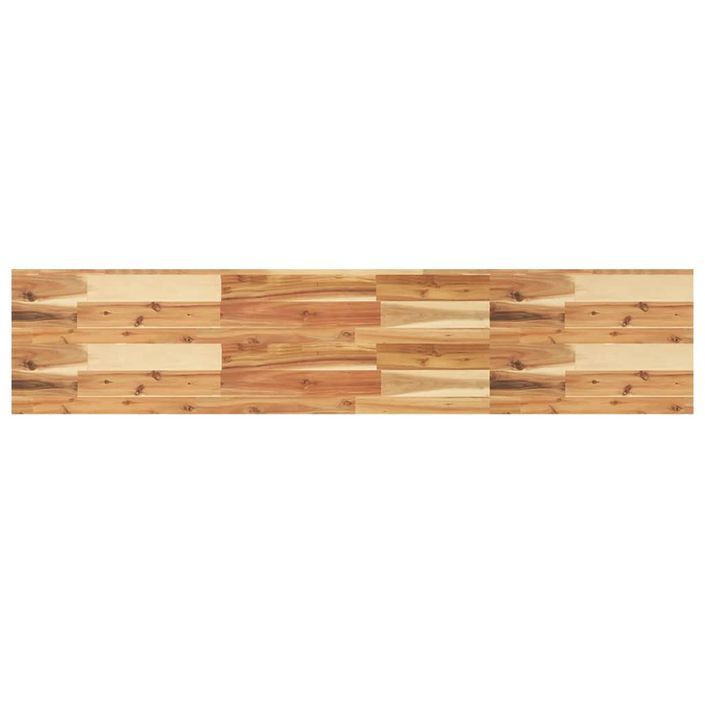 Étagères flottantes 4 pcs 140x30x4 cm acacia massif à l'huile - Photo n°7