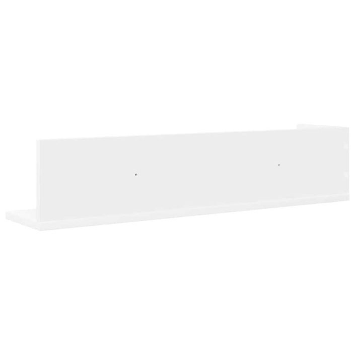 Étagères murales 2 pcs blanc 75x16,5x16,5 cm bois d'ingénierie - Photo n°7