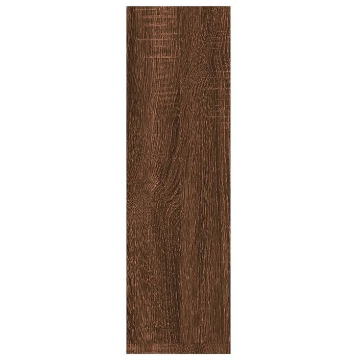 Étagères murales 2 pcs Chêne marron 50x15x50 cm Bois ingénierie - Photo n°6