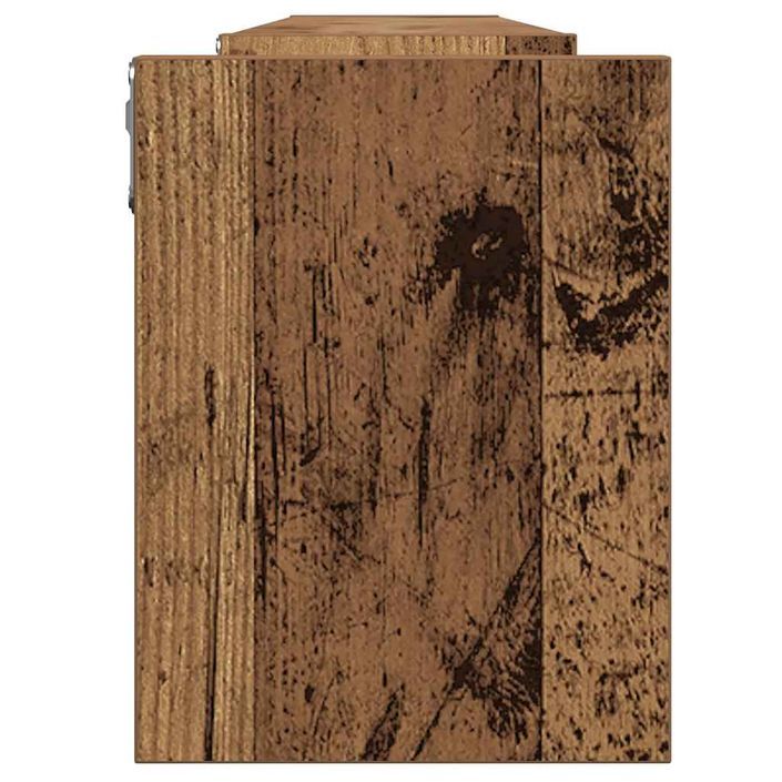 Étagères murales 2 pcs vieux bois 100x15x20cm bois d'ingénierie - Photo n°6