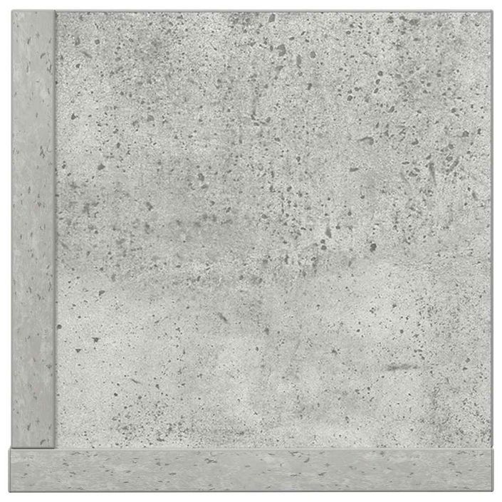 Étagères murales 2pcs gris béton 75x16,5x16,5cm bois ingénierie - Photo n°6