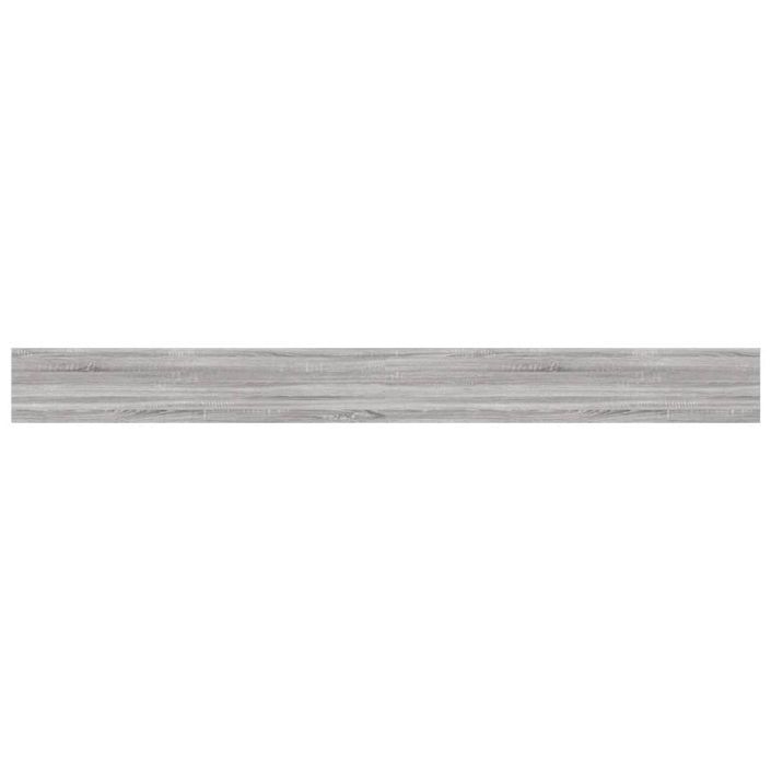 Étagères murales 4 pcs sonoma gris 100x10x1,5cm bois ingénierie - Photo n°6