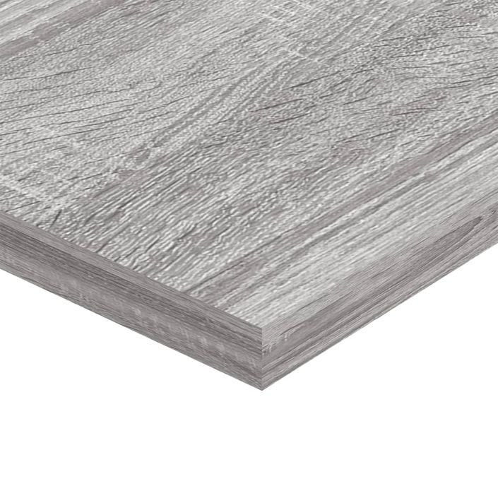 Étagères murales 4 pcs sonoma gris 100x20x1,5cm bois ingénierie - Photo n°7