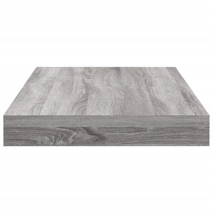 Étagères murales 4 pcs sonoma gris 40x10x1,5 cm bois ingénierie - Photo n°5