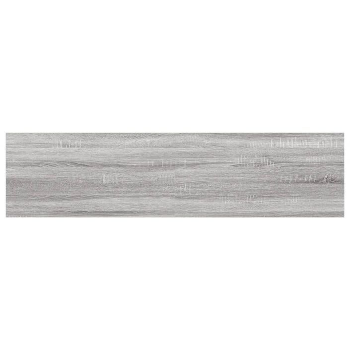 Étagères murales 4 pcs sonoma gris 40x10x1,5 cm bois ingénierie - Photo n°6