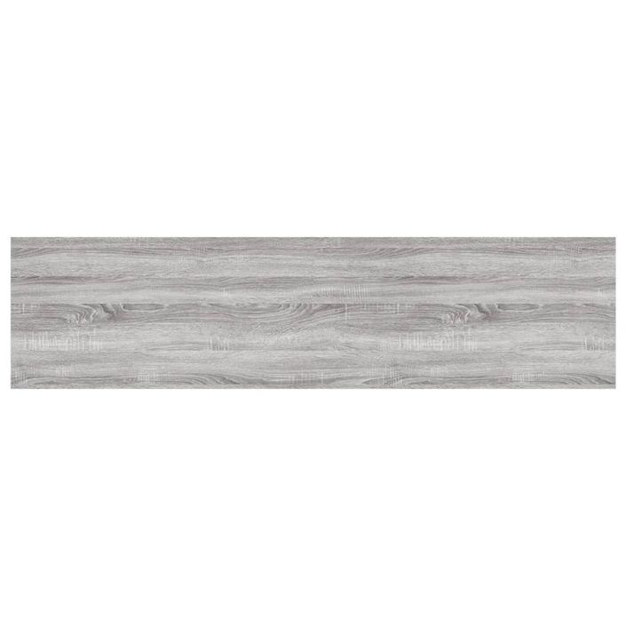 Étagères murales 4 pcs sonoma gris 80x20x1,5 cm bois ingénierie - Photo n°5