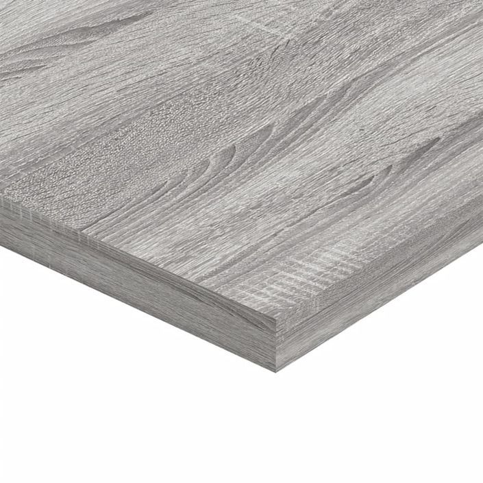 Étagères murales 4 pcs sonoma gris 80x50x1,5 cm bois ingénierie - Photo n°8