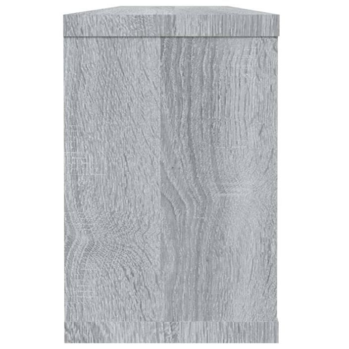 Étagères murales cube 6 pcs Sonoma gris 60x15x23 cm Bois - Photo n°5