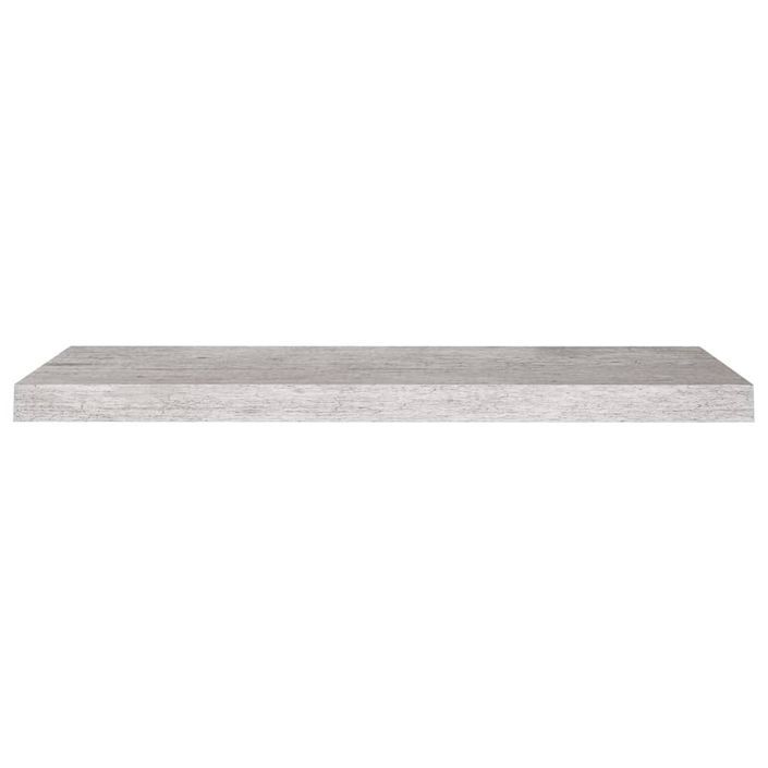 Étagères murales flottantes 4 pcs Gris béton 80x23,5x3,8 cm MDF - Photo n°5