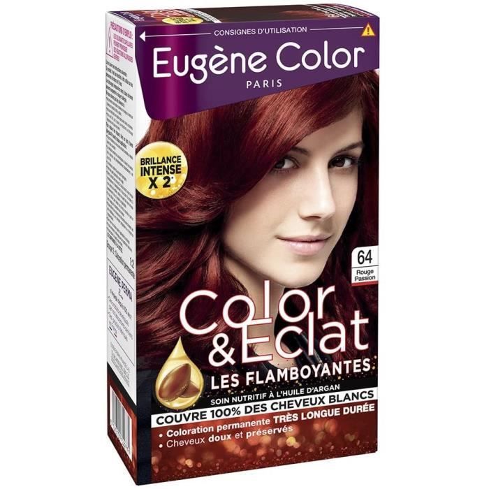 EUGENE COLOR Coloration permanente Color & Eclat Les Flamboyantes - 64 Rouge Passion - Photo n°1
