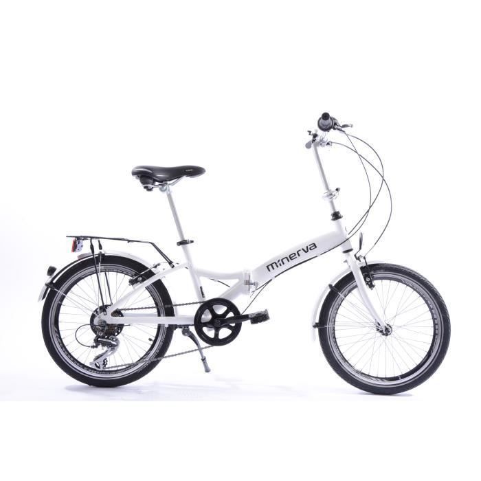 EVOBIKE Vélo pliable  aluminium 7 speed blanc - Photo n°1