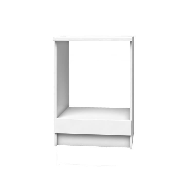 EXTRA Meuble Bas Four - L 60cm - Blanc Mat - Photo n°3