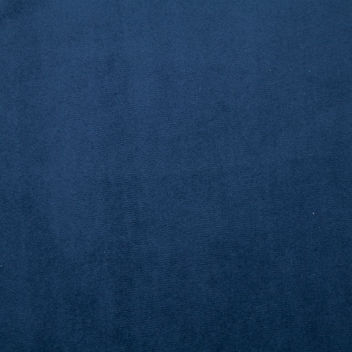Fauteuil avec pieds en chrome Bleu Velours - Photo n°3