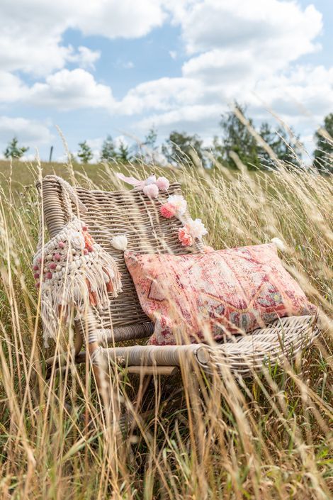 Fauteuil bois teck et rotin naturel Barry - Photo n°8