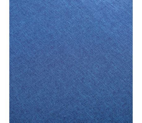 Fauteuil cabriolet tissu bleu avec repose pieds Kokan - Photo n°9