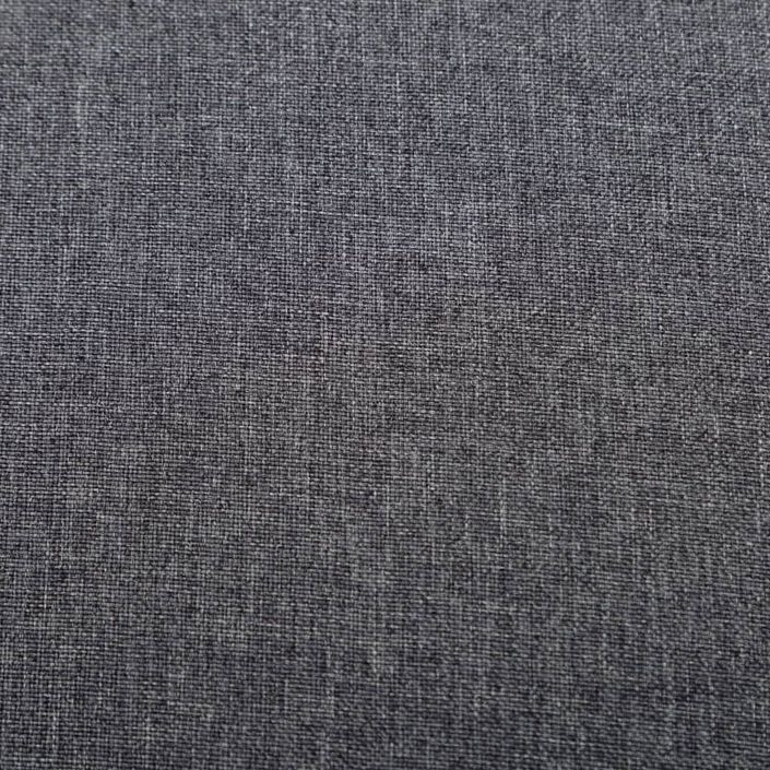 Fauteuil cabriolet tissu gris foncé avec repose pieds Kokan - Photo n°7