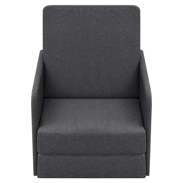 Fauteuil convertible Gris foncé Tissu - Photo n°2