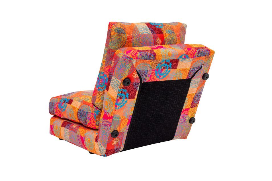 Fauteuil convertible multipositions patchwork Talya 60 cm - Photo n°7