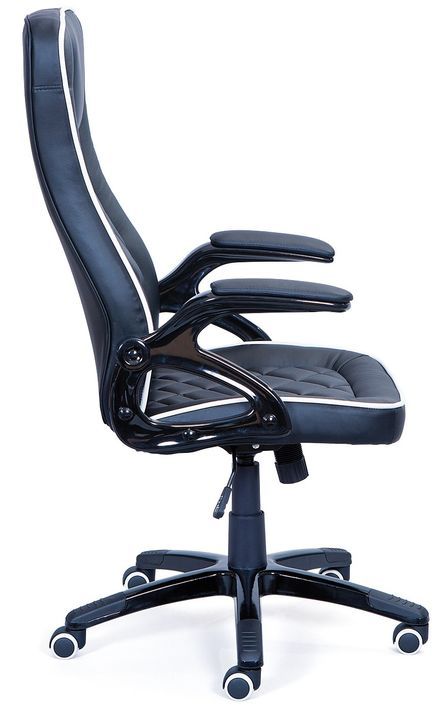 Fauteuil de bureau simili cuir noir Titane - Photo n°3