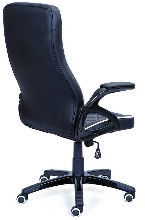 Fauteuil de bureau simili cuir noir Titane - Photo n°4