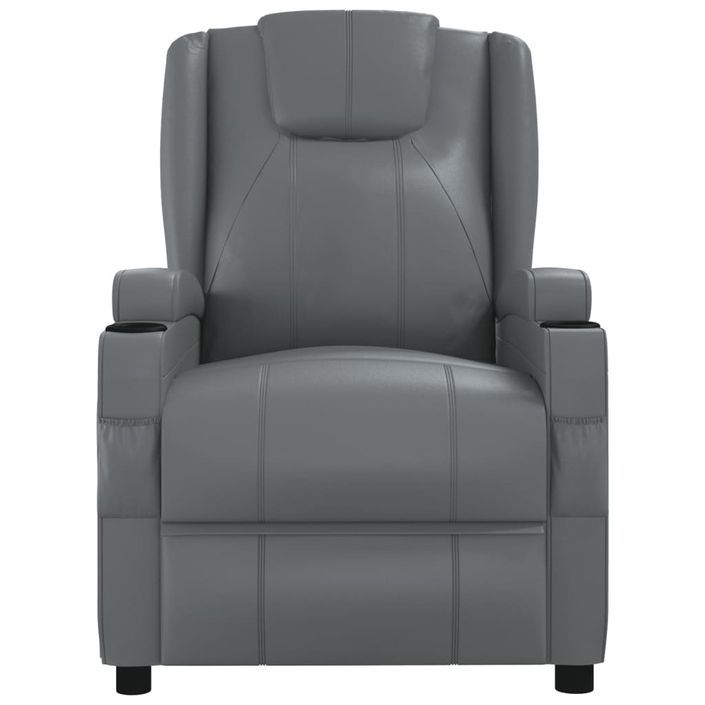 Fauteuil de massage Anthracite Similicuir - Photo n°3