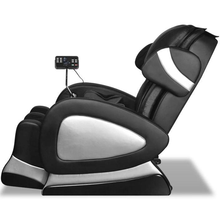 Fauteuil de massage avec écran Noir Similicuir - Photo n°5