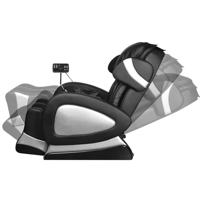 Fauteuil de massage avec écran Noir Similicuir - Photo n°6