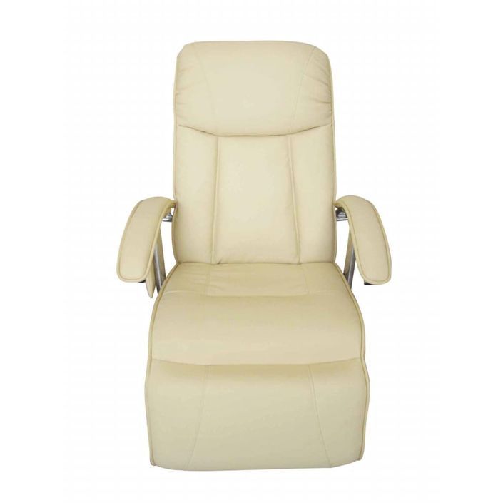 Fauteuil de massage Blanc crème Similicuir - Photo n°2