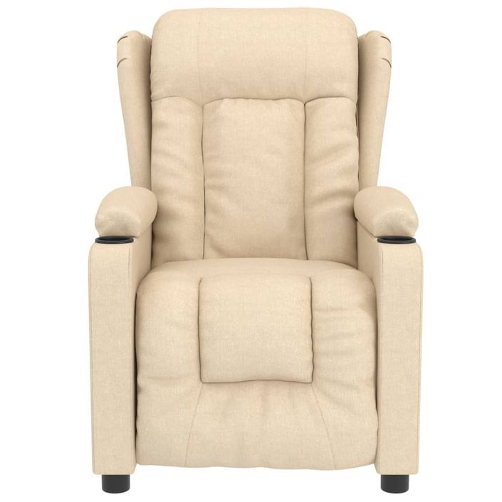 Fauteuil de massage Crème Tissu - Photo n°3