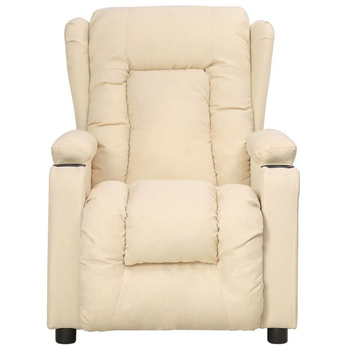 Fauteuil de massage Crème Tissu - Photo n°3