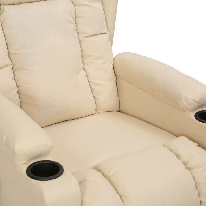 Fauteuil de massage Crème Tissu - Photo n°7