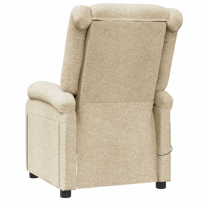 Fauteuil de massage Crème Tissu - Photo n°6