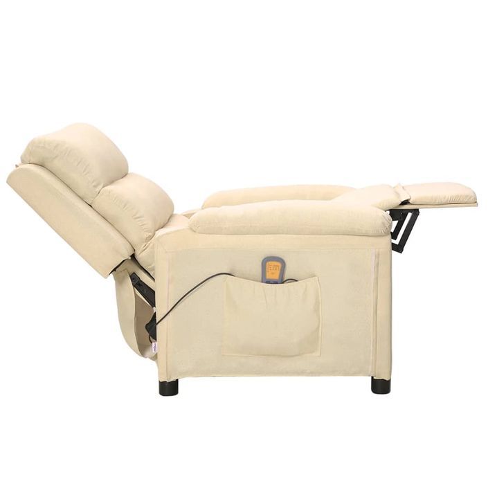 Fauteuil de massage Crème Tissu - Photo n°6