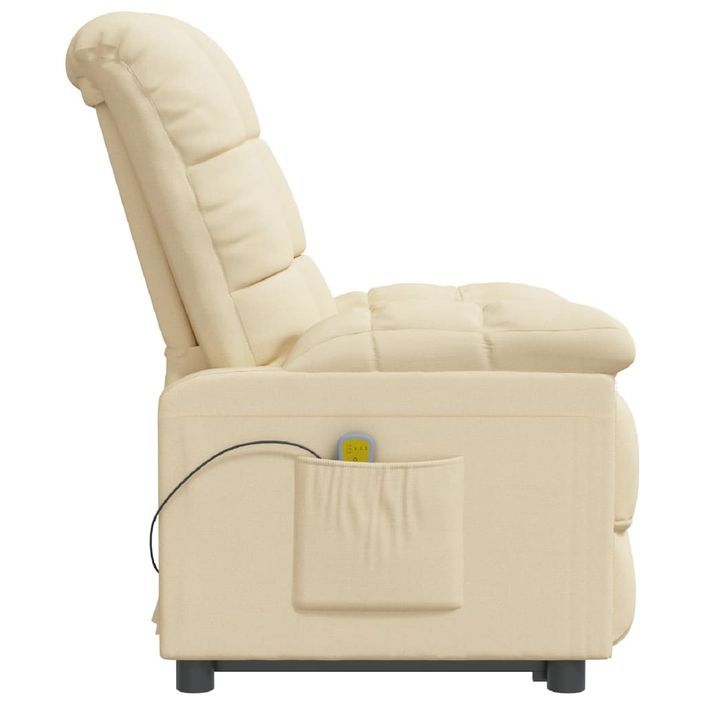 Fauteuil de massage Crème Tissu - Photo n°4