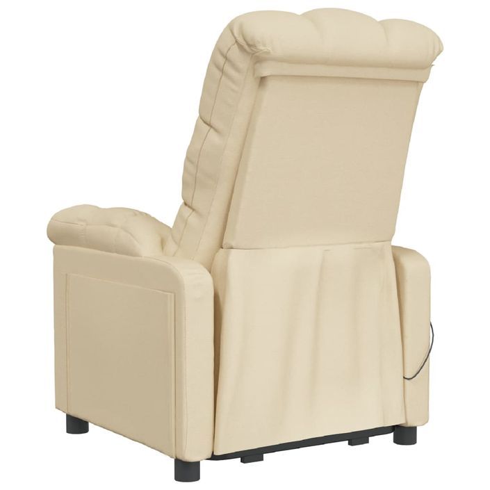 Fauteuil de massage Crème Tissu - Photo n°5